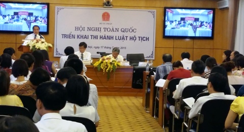 Hội nghị toàn quốc triển khai thi hành Luật Hộ tịch